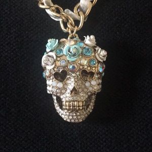 Betsey Johnson skull necklace